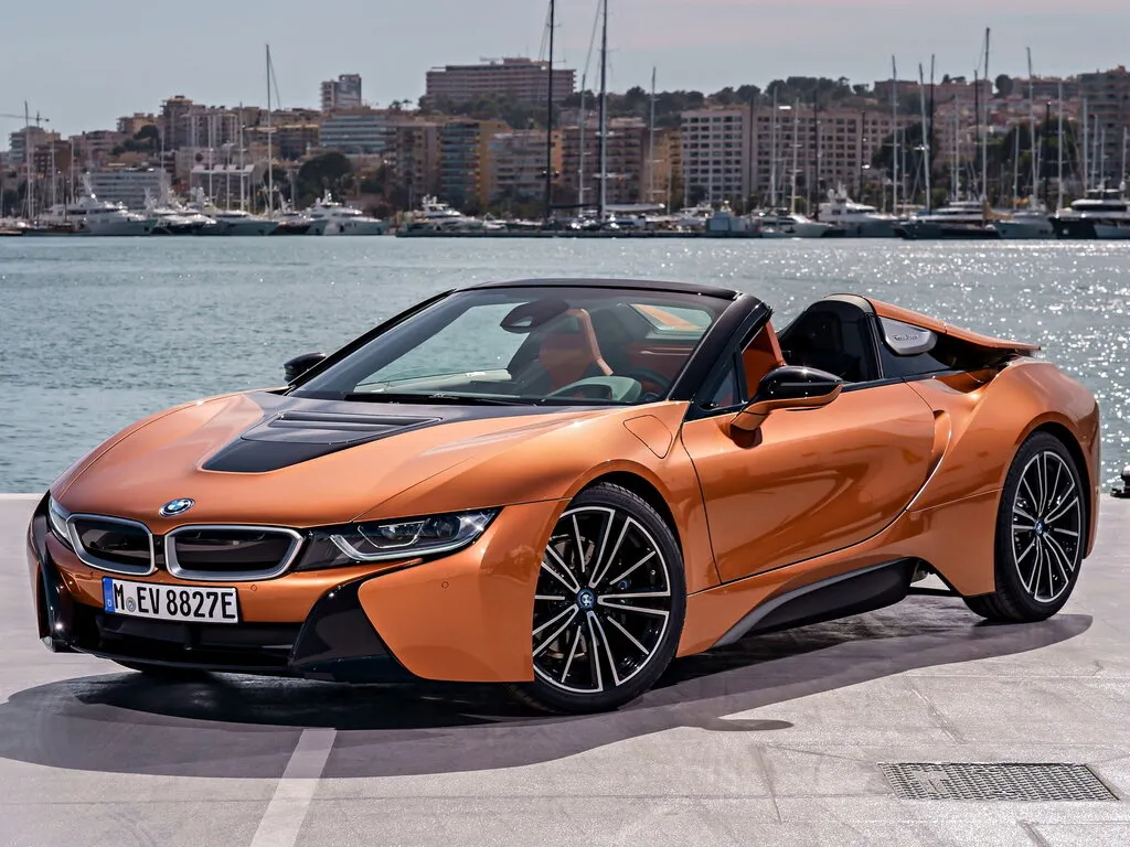 BMW i8 рестайлинг 2017, открытый кузов, 1 поколение, l15 (12.2017 - 05.2020)