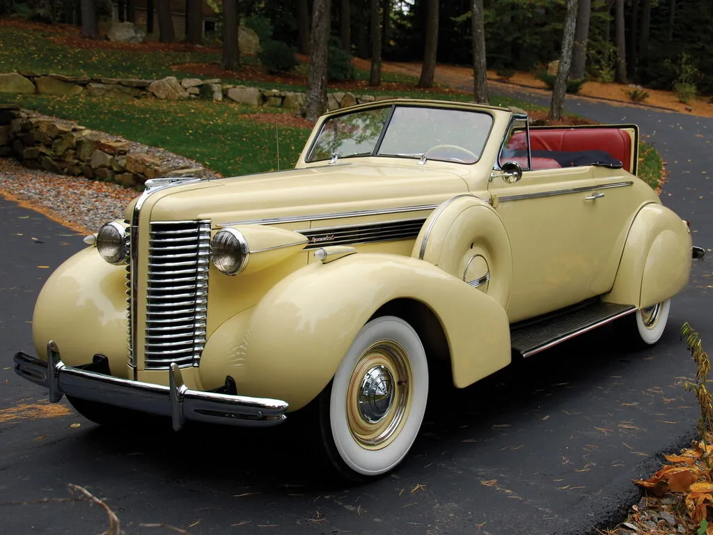Buick Special 2-й рестайлинг 1937, открытый кузов, 1 поколение (10.1937 - 10.1938)