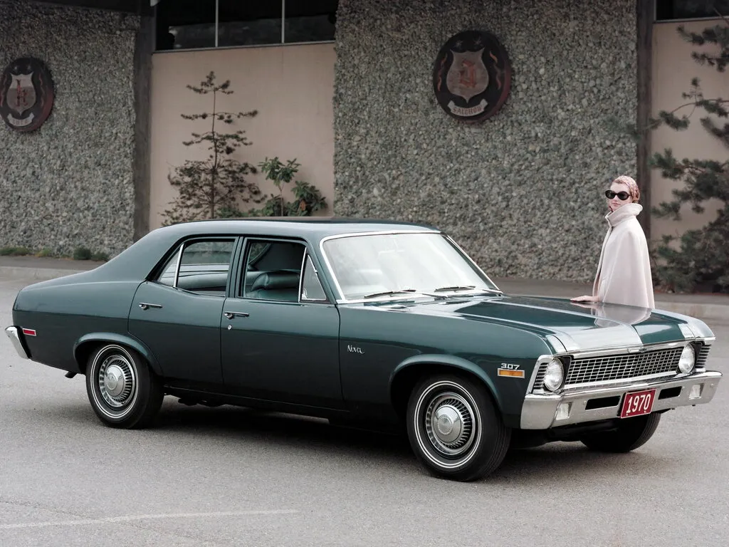 Chevrolet Nova рестайлинг 1969, седан, 3 поколение (09.1969 - 09.1972)