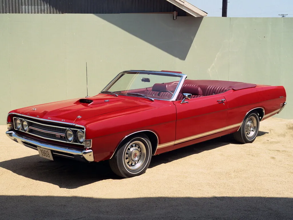 Ford Fairlane рестайлинг 1968, открытый кузов, 6 поколение (09.1968 - 09.1969)