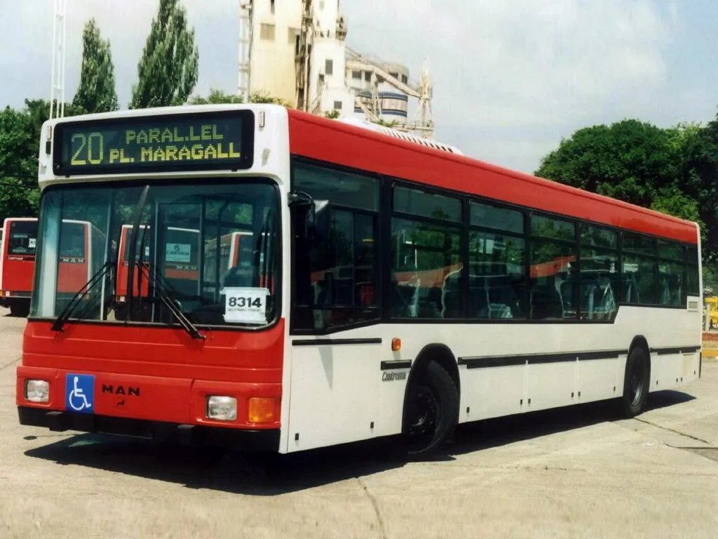 MAN NL 1989, автобус, 1 поколение, NL202 (05.1989 - 07.1992)