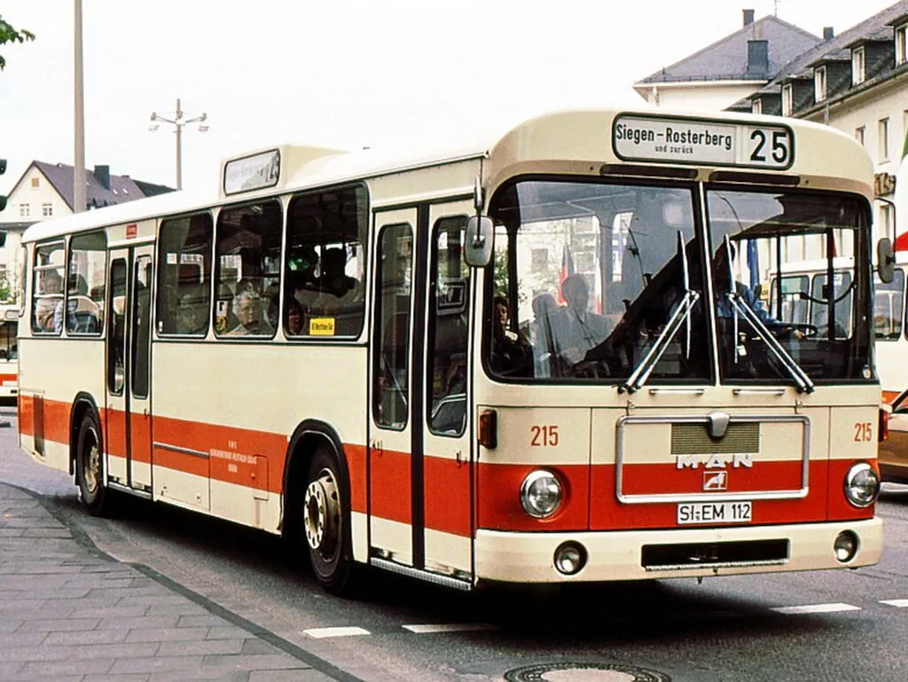 MAN SL 1973, автобус, 2 поколение, SL200 (08.1973 - 04.1986)