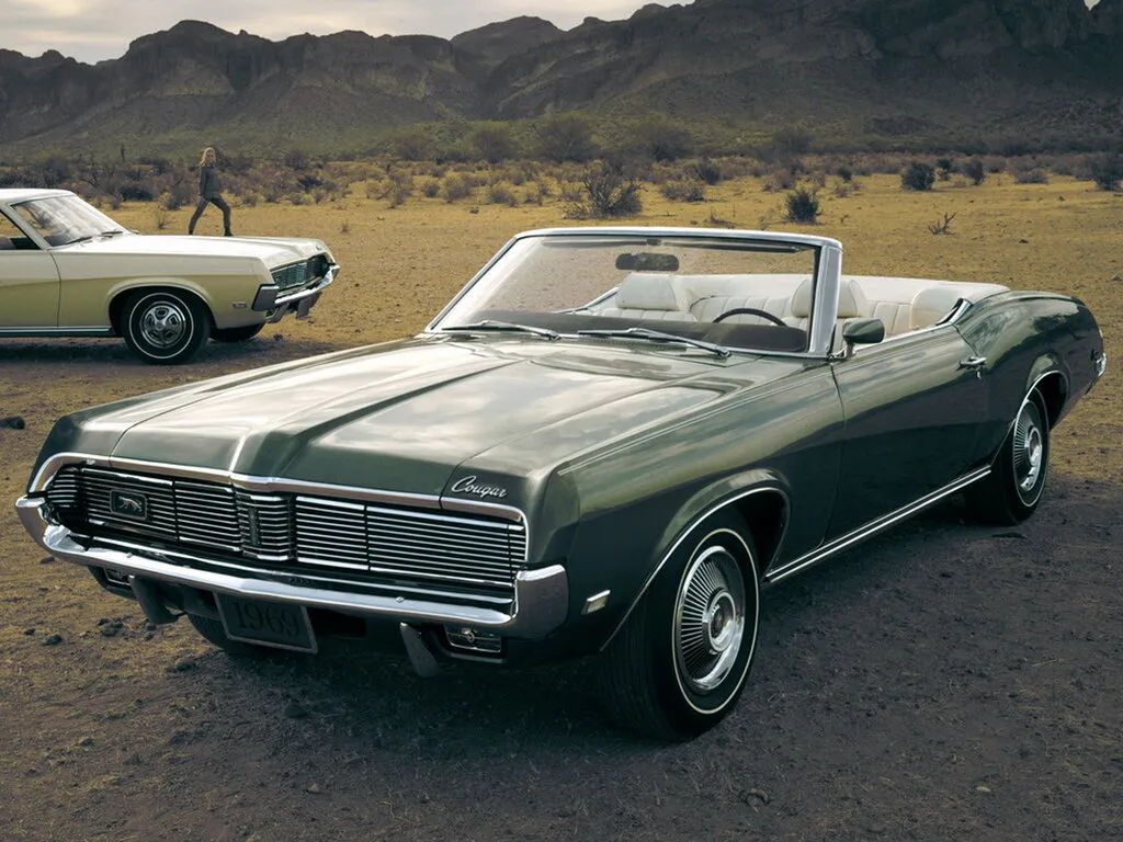 Mercury Cougar рестайлинг 1968, открытый кузов, 1 поколение (10.1968 - 09.1969)