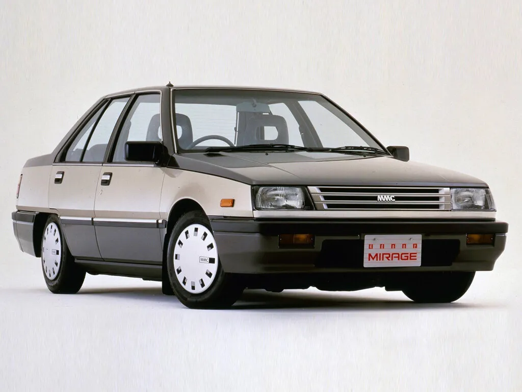 Mitsubishi Mirage рестайлинг 1986, седан, 2 поколение (02.1986 - 01.1988)