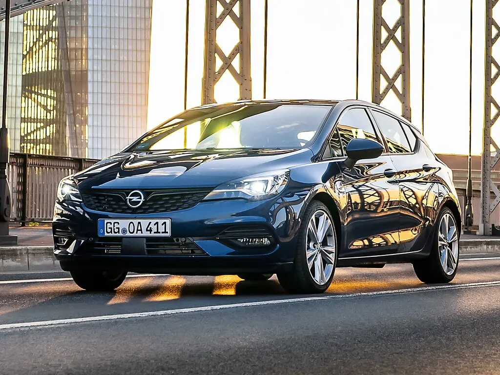 Opel Astra рестайлинг 2019, хэтчбек 5 дв., 5 поколение, K (09.2019 - н.в.)