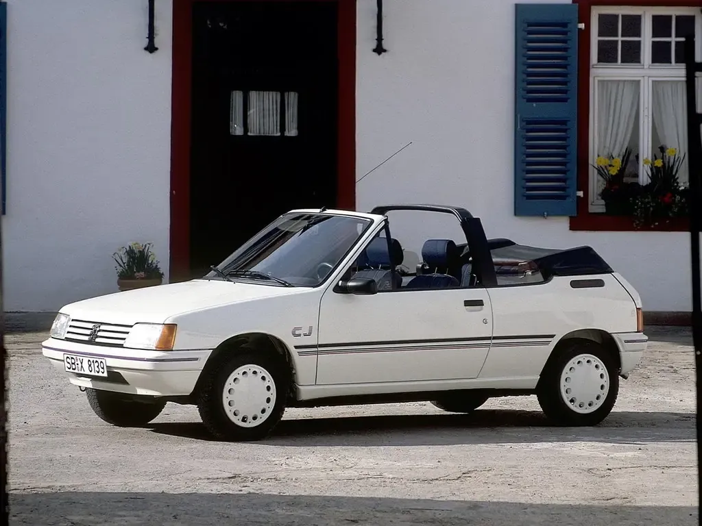 Peugeot 205 1986, открытый кузов, 1 поколение (03.1986 - 09.1990)