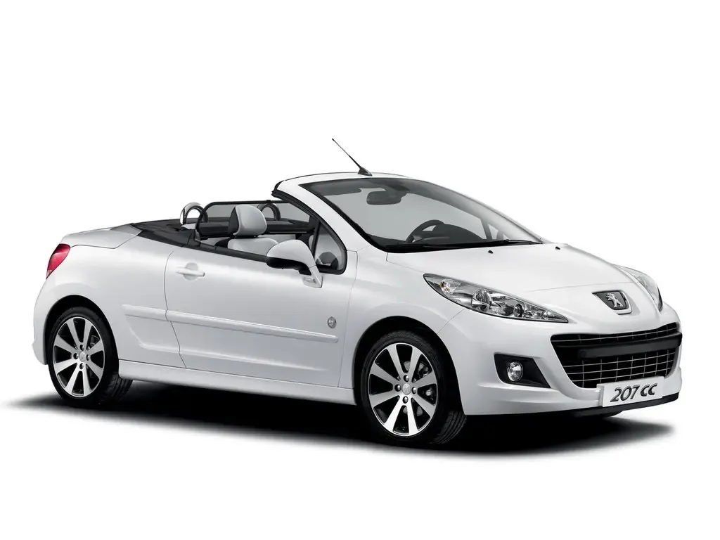 Peugeot 207 рестайлинг 2009, открытый кузов, 1 поколение (07.2009 - 05.2015)