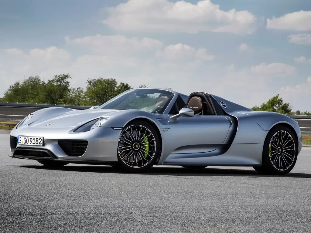 Porsche 918 2010, открытый кузов, 1 поколение (03.2010 - 08.2015)
