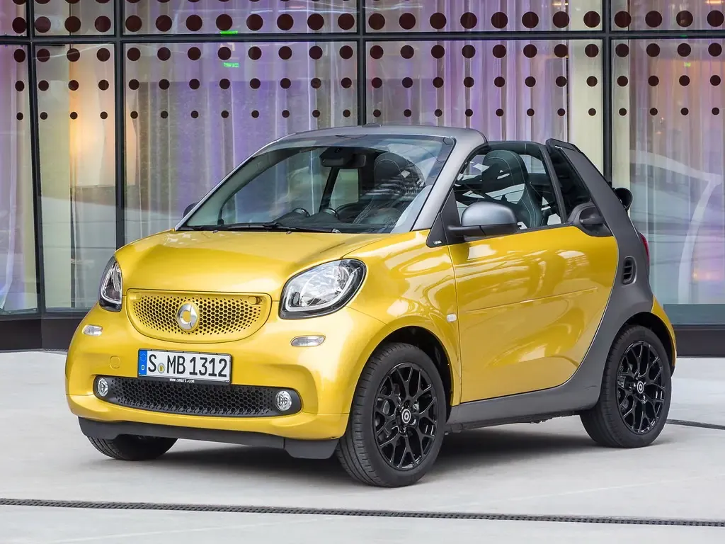 Smart Fortwo 2014, открытый кузов, 3 поколение (06.2014 - н.в.)