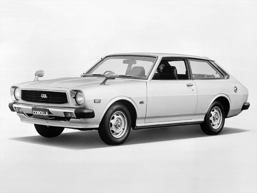 Toyota Corolla рестайлинг 1976, хэтчбек 3 дв., 3 поколение, E50 (01.1976 - 02.1979)