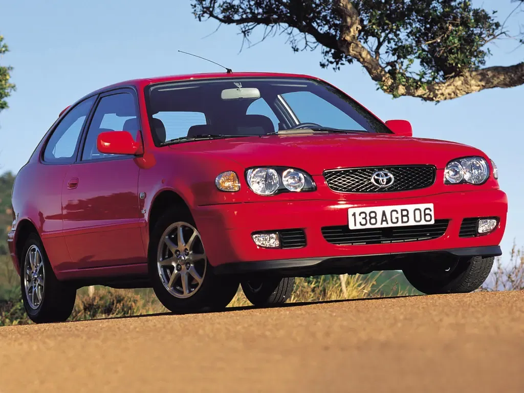 Toyota Corolla рестайлинг 1999, хэтчбек 3 дв., 8 поколение, E110 (01.1999 - 10.2001)