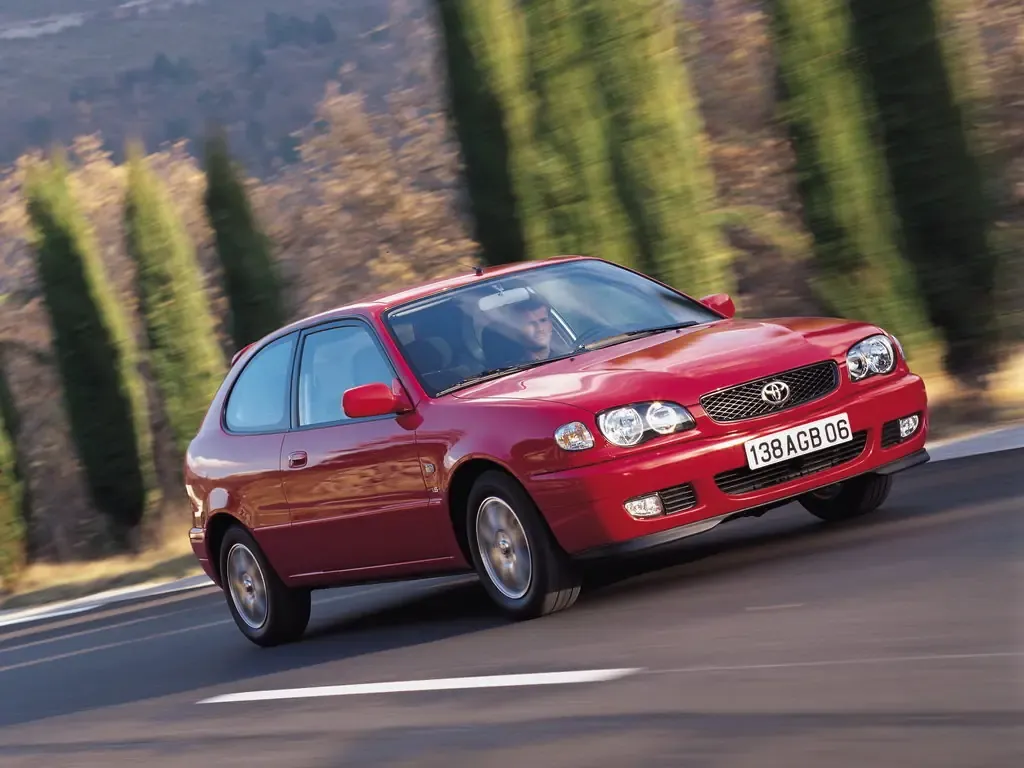 Toyota Corolla рестайлинг 1999, хэтчбек 3 дв., 8 поколение, E110 (01.1999 - 12.2001)