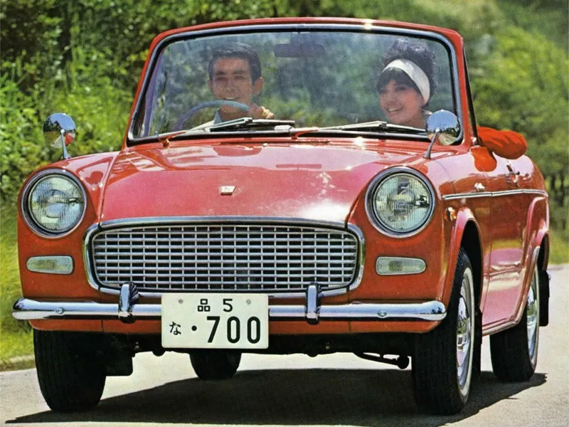 Toyota Publica 1963, открытый кузов, 1 поколение, P10 (10.1963 - 04.1969)