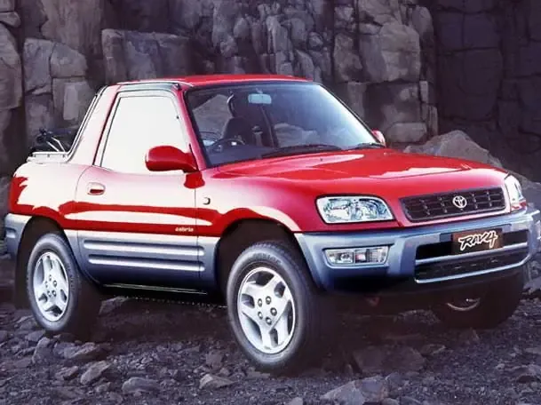 Toyota RAV4 рестайлинг 1997, открытый кузов, 1 поколение, XA10 (09.1997 - 04.2000)